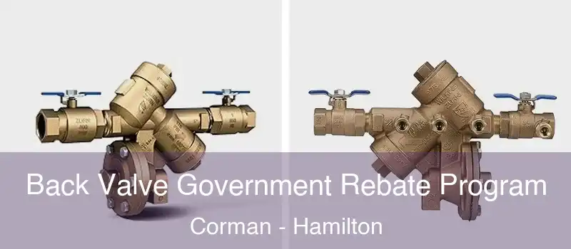  Back Valve Government Rebate Program Corman - Hamilton
