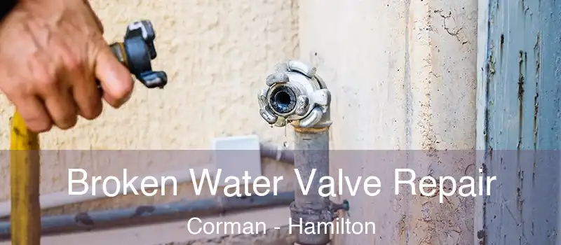  Broken Water Valve Repair Corman - Hamilton